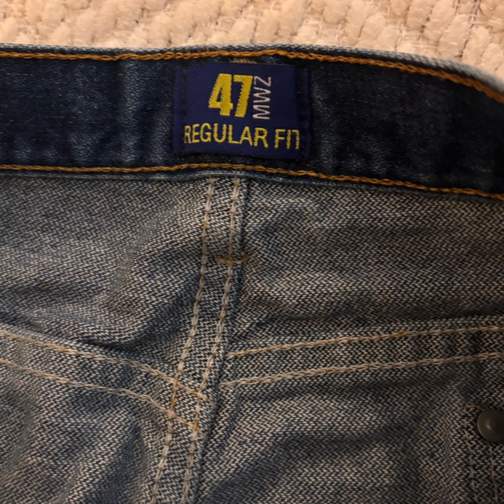 Wrangler Men's Dark Blue Straight Jeans - Picture 3 of 5